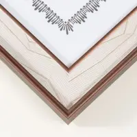 Фоторамка пластик формат А4 "Абстракция из линий на белом" кофе 1,5х24,6х33,3 см