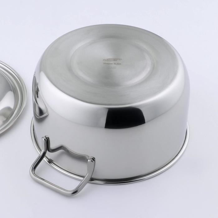 Кастрюля «Классика», 3 л, металлическая крышка Кастрюля «Классика», 3 л, металлическая крышка