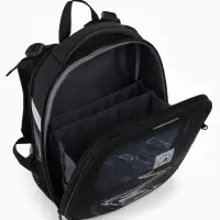 Рюкзак школьный для мальчика &laquo;Машина&raquo;, Stavia, эргономичная спинка, 30&times;16&times;38 см, чёрный