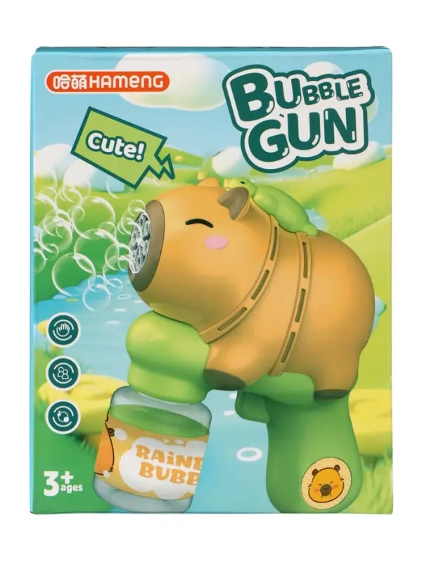 Генератор мыльных пузырей "Капибара", работает от батареек