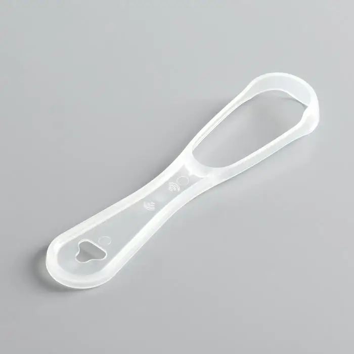 Скребок для чистки языка, прозрачный Скребок для чистки языка, прозрачный