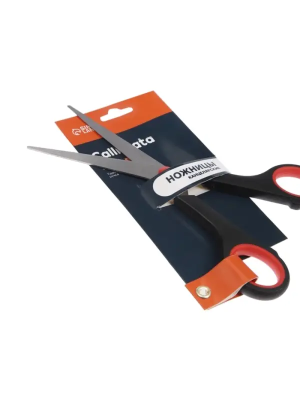 Ножницы канцелярские 16.5 см, &laquo;Стандарт&raquo;, пластиковые ручки, европодвес