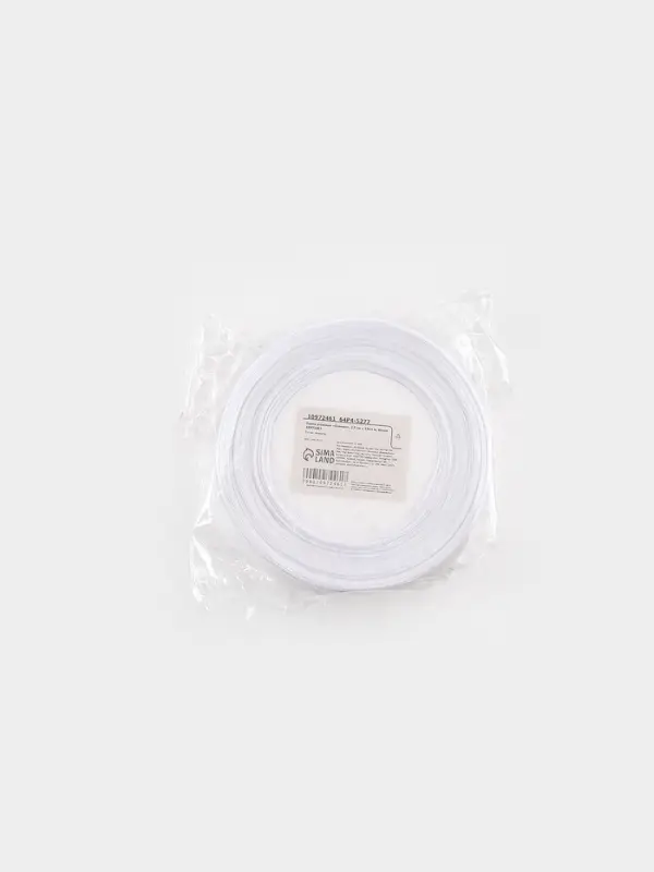 Лента атласная &laquo;Ёлочки&raquo;, 2.5 см &times; 23&plusmn;1 м, белая