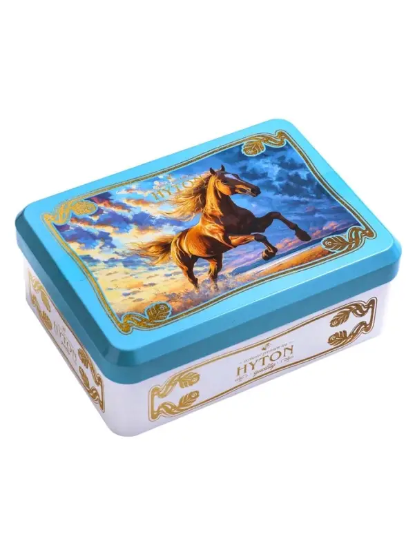 Чай чёрный новогодний HYTON «Шкатулка голубая с символом года», 50 г Чай чёрный новогодний HYTON «Шкатулка голубая с символом года», 50 г