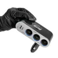 Разветвитель прикуривателя AVS 12/24 (на 3 выхода+USB) CS312U