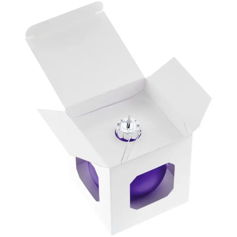 Елочный шар Finery Matt, 8 см, матовый фиолетовый Елочный шар Finery Matt, 8 см, матовый фиолетовый