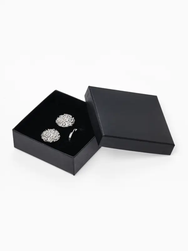 Коробочка подарочная под набор &laquo;Минимал&raquo;, 9&times;9 см, (полезная часть 8.5&times;8.5 см), чёрная