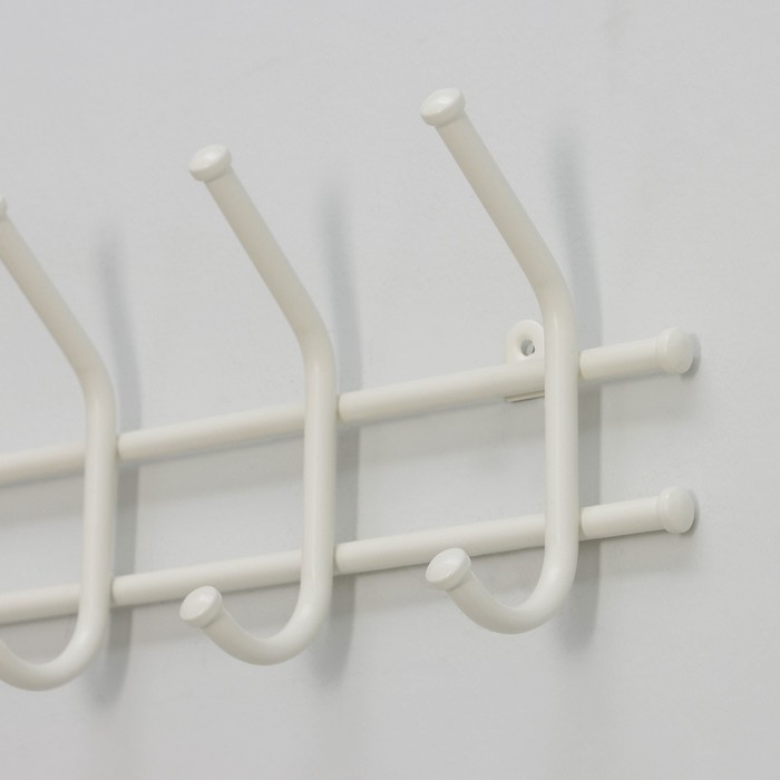 Вешалка настенная «Норма», цвет белый Вешалка настенная «Норма», цвет белый