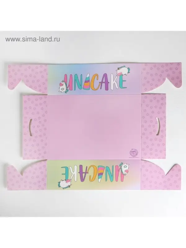 Коробка для капкейка, кондитерская упаковка, 6 ячеек, Unicake, 23&times;16&times;7.5 см