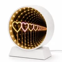 Ночник светодиодный &laquo;Сердце бесконечность&raquo;, 3&times;7.5&times;8.4 см, USB