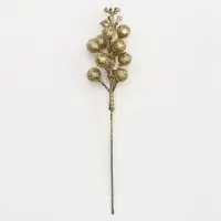Ягоды для декора, золотого цвета, 4,5 × 4,5 × 20 см