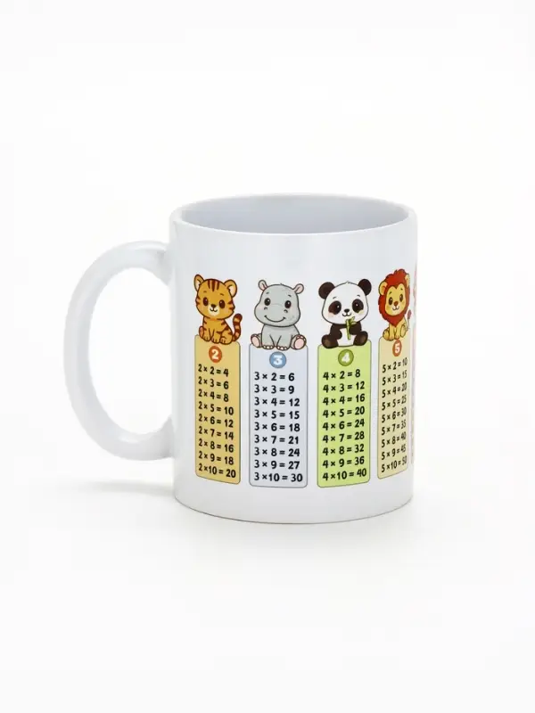 Кружка чайная керамическая &laquo;Таблица умножения&raquo;, 320 мл