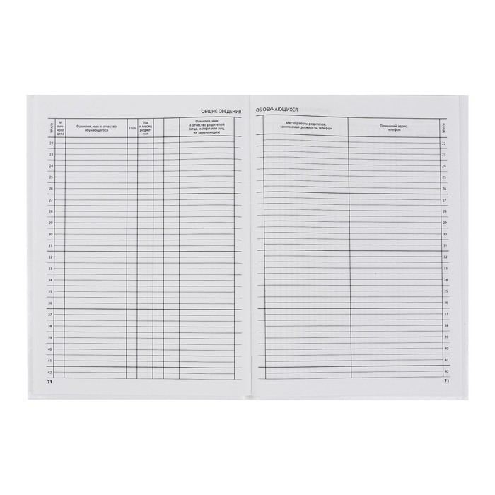 Классный журнал для 1-4 классов А4, 96 листов, твёрдая обложка, белый блок Классный журнал для 1-4 классов А4, 96 листов, твёрдая обложка, белый блок