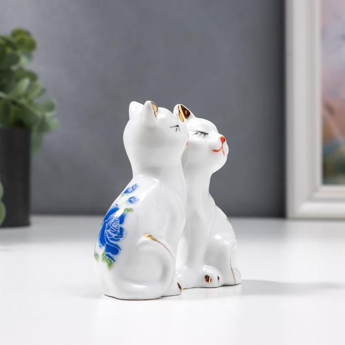 Сувенир Сувенир "2 котёнка в цветочек" 7х8 см