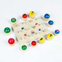 Сортер Краснокамская игрушка &laquo;Грибочки&raquo;, размер грибочков: 4 см; 3.5 см; 3 см