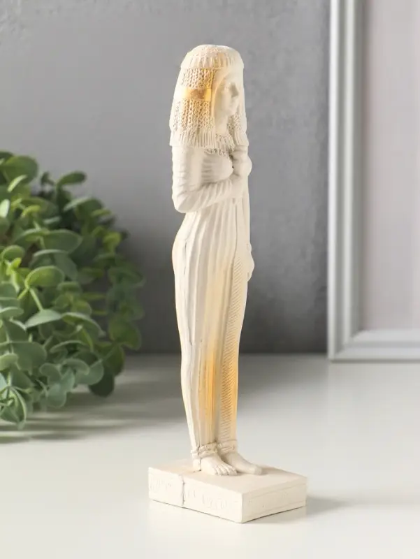 Фигурка гипс &laquo;Богиня Египта&raquo;, 19.5&times;4 см, белая с позолота