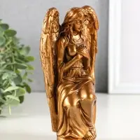 Фигура гипс "Ангел Равена" 16х9 см, бронза Фигура гипс "Ангел Равена" 16х9 см, бронза