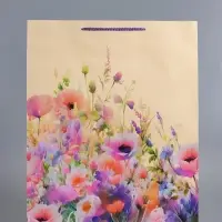 Пакет подарочный "Полевые цветы", ламинированный, 33 х 42,5 х 10 см