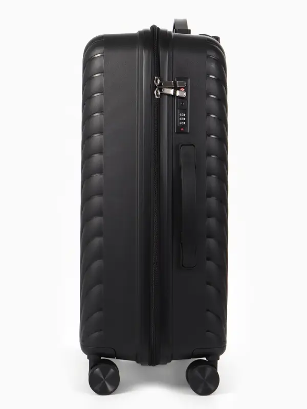 Чемодан на колёсах, 24", кодовый замок, 40&times;24&times;65 см, чёрный