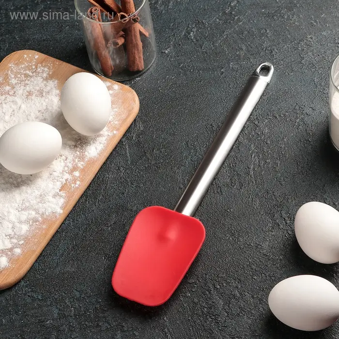 Лопатка кондитерская Доляна «Редмонд», 27,5 см, цвет красный Лопатка кондитерская Доляна «Редмонд», 27,5 см, цвет красный