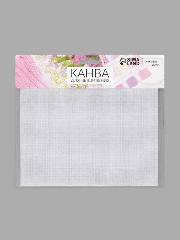 Канва для вышивания №18, 30&times;20 см, белая