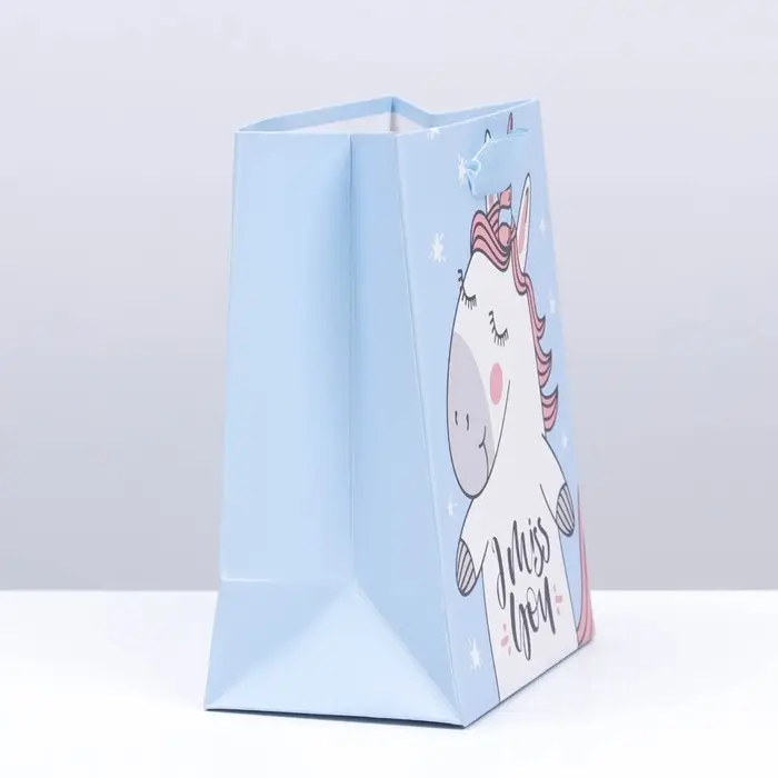 Пакет подарочный, упаковка, Miss U, 20 х 16 х 8 см