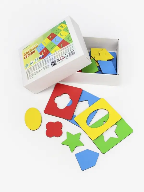 Досочки Сегена. 4 цвета, 16 неповторяющихся фигур, 4 уровня сложности PZL-72