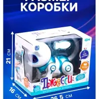 Робот кот &laquo;Джесси&raquo; IQ BOT, интерактивный: сенсорный, свет, звук, музыкальный, танцующий, на аккумуляторе, на русском языке, голубой