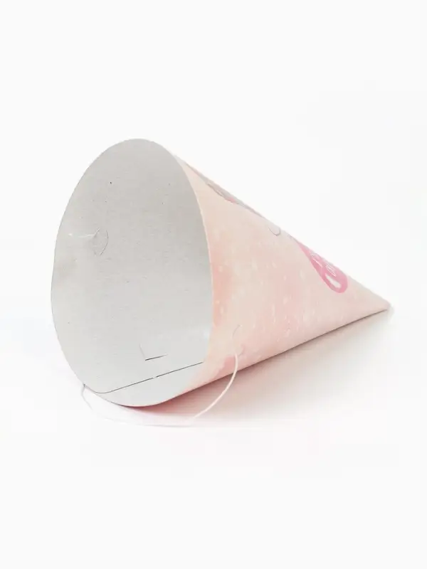 Набор колпаков праздничных «Желаю счастья, ёжик», цвет розовый, 6 шт Набор колпаков праздничных «Желаю счастья, ёжик», цвет розовый, 6 шт