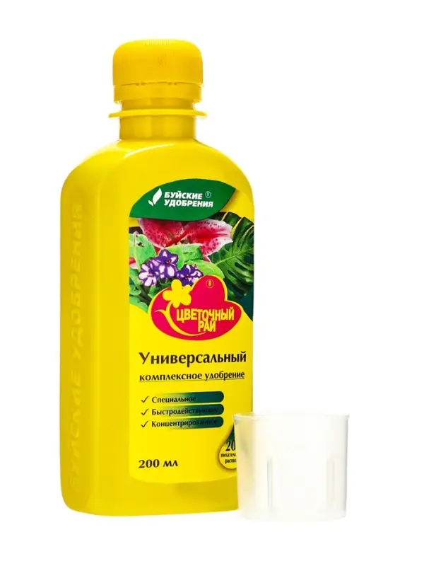 Жидкое комплексное удобрение &laquo;Цветочный рай&raquo; универсальное, 200 мл