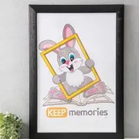Фоторамка для фото 40&times;60 см Keep memories Luxe Elegance, пластик, чёрный, (пластиковый экран)