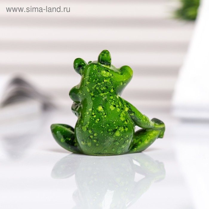 Сувенир полистоун лак Сувенир полистоун лак "Лягуха отдыхает" МИКС 3,5х6х5 см