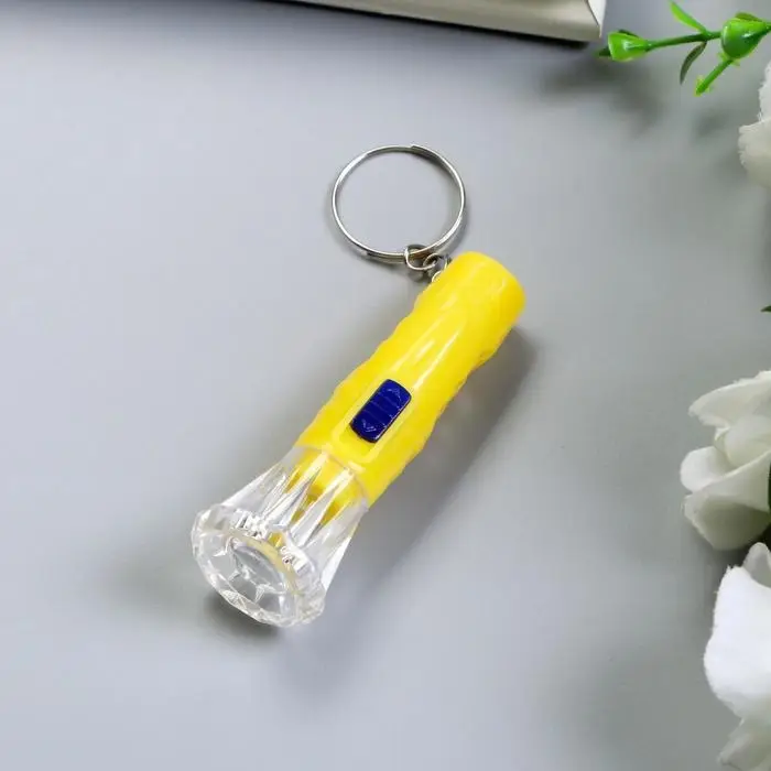 Фонарик брелок для ключей на кольце «Сияние», 6.8×2.4×2.4 см, МИКС Фонарик брелок для ключей на кольце «Сияние», 6.8×2.4×2.4 см, МИКС