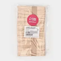 Палочки для мороженого - размешиватель Доляна, дерево, 7.5&times;1.1-1.5 см, набор 100 шт.