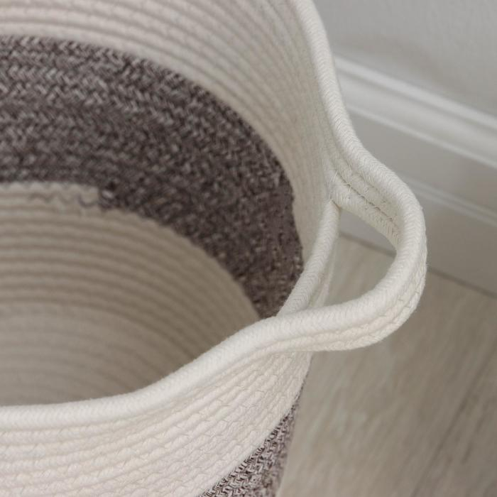 Корзина для белья Доляна «Милано», плетёная, ручная работа, 37×40 см Корзина для белья Доляна «Милано», плетёная, ручная работа, 37×40 см