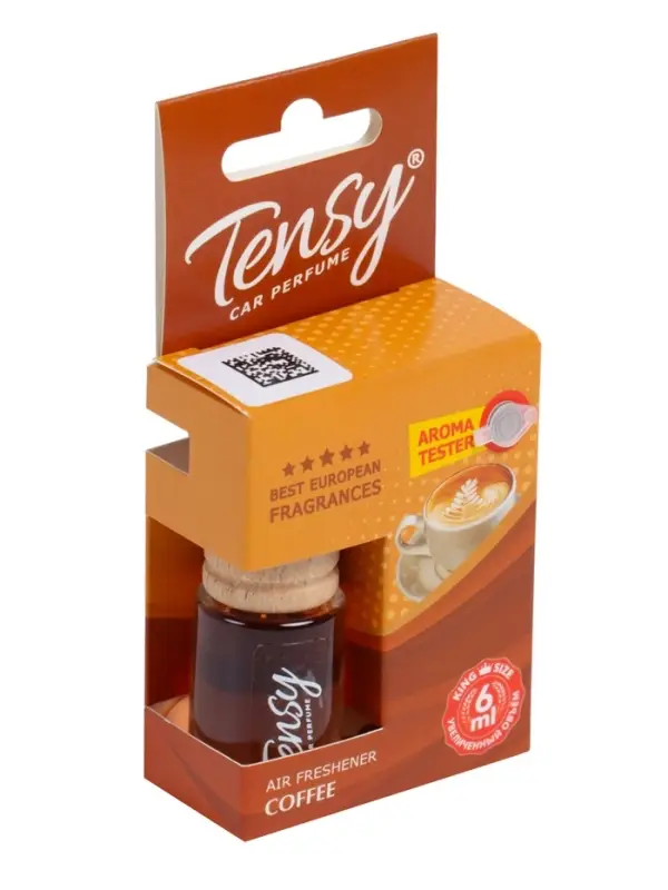 Ароматизатор в машину Tensy, кофе, бутылочка, 6 мл, ТВ-05