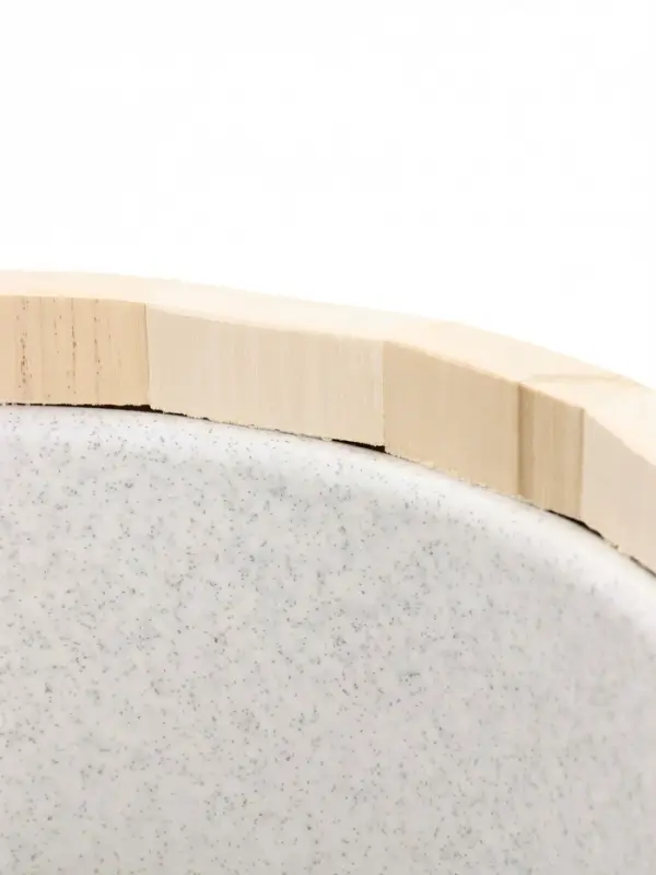 Ведро из липы, 15л,  пластиковая вставка, ручка-веревка "Термо"