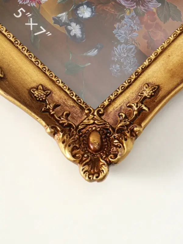 Фоторамка полистоун 13х18 см "Версаль" тёмное золото 23х17,5х3 см