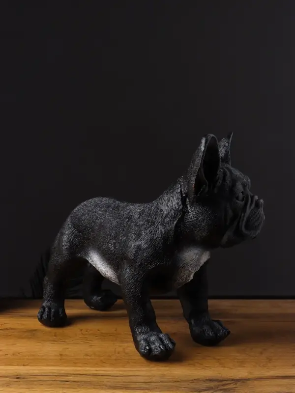 Фигура гипс «Французский бульдог», 14×34×25 см, чёрный