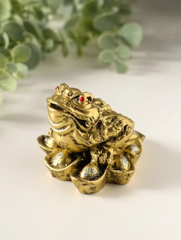 Сувенир Жаба на деньгах, 5,5х6,5х7см