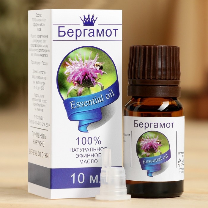 Эфирное масло Эфирное масло "Бергамот", флакон-капельница, аннотация, 10 мл
