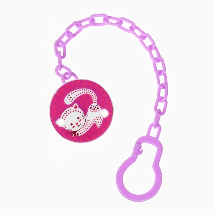 Пустышка ортодонт., с колпачком и держателем, от 0 мес., цвет Фиолет / Роз Пустышка ортодонт., с колпачком и держателем, от 0 мес., цвет Фиолет / Роз