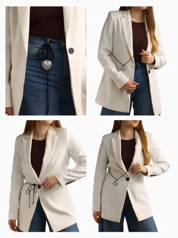 Чокер/кулон на шнурке &laquo;Сердечко&raquo;, кожа, трансформер, цвет серебро, 150 см