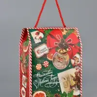 Коробка подарочная складная "Изумрудный винтаж" 16 х 8 х 20 см Коробка подарочная складная "Изумрудный винтаж" 16 х 8 х 20 см