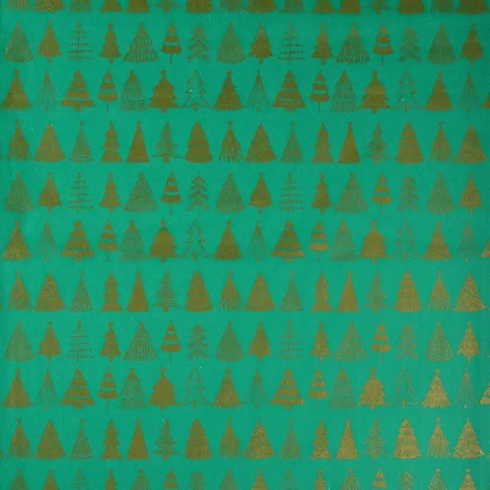 Упаковочная бумага на Новый год тишью &laquo;Ёлочки&raquo;, 50&times;70 см