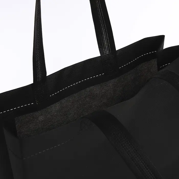 Шопер, 42&times;10&times;30 см, однотонный, без подклада, цвет чёрный