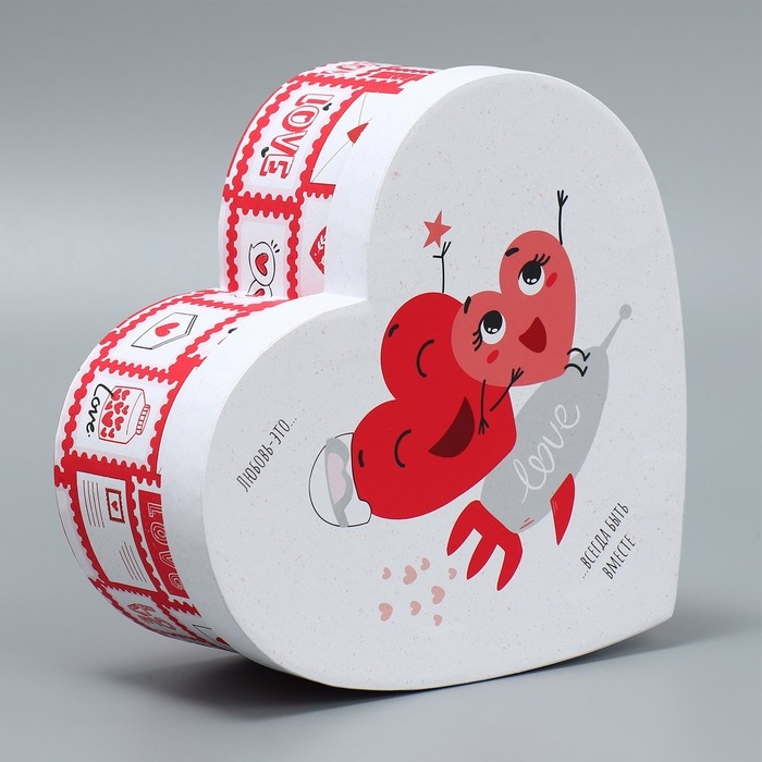 Коробка подарочная, упаковка, «Любовь повсюду», 18.5 х 17 х 7.5 см