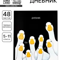 Дневник школьный для 5-11 класса, в твердой обложке, 48 л., Black