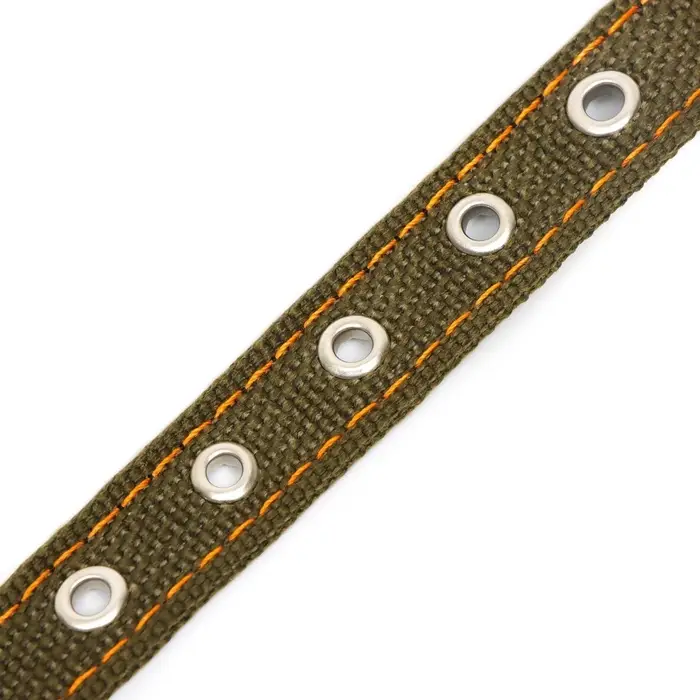 Ошейник брезентовый двухслойный, 50&times;2 см, ОШ 25-35 см, хаки