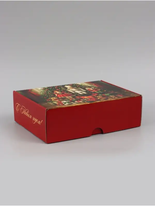 Коробка подарочная, самосборная &laquo;Тепла в новом году&raquo;,30.7&times;22&times;9.5 см